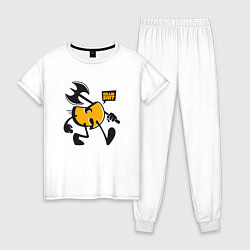 Пижама хлопковая женская Wu-Tang Killn, цвет: белый