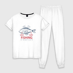 Женская пижама Лучший рыболовный клуб