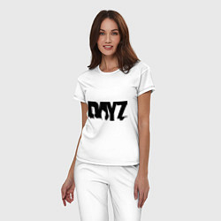 Пижама хлопковая женская DayZ, цвет: белый — фото 2