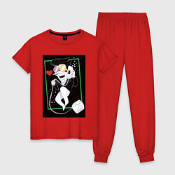 Пижама хлопковая женская Deltarune Vol 14, цвет: красный