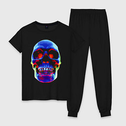 Женская пижама Cool neon skull