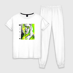 Пижама хлопковая женская SEEMEE TXC, цвет: белый