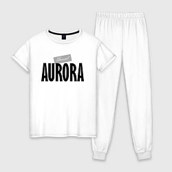 Пижама хлопковая женская Unreal Aurora, цвет: белый
