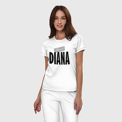 Пижама хлопковая женская Unreal Diana, цвет: белый — фото 2