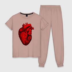 Женская пижама Сердце анатомическое