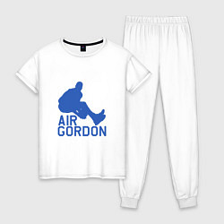 Пижама хлопковая женская Air Gordon, цвет: белый
