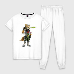 Пижама хлопковая женская Star Fox Zero Nintendo Hero Video game, цвет: белый