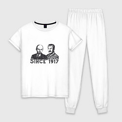 Женская пижама Ленин и Сталин Революция 1917
