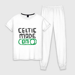 Пижама хлопковая женская Celtic Mode On, цвет: белый