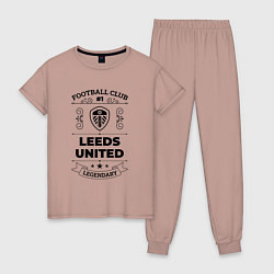 Женская пижама Leeds United: Football Club Number 1 Legendary