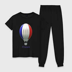 Женская пижама 3d aerostat French flag