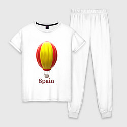 Женская пижама 3d aerostat Spanish flag