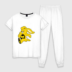 Пижама хлопковая женская Wu-Tang Bunny, цвет: белый