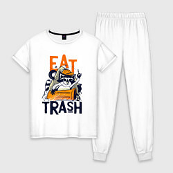 Женская пижама Ешь мусор - мусорная панда