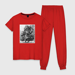 Пижама хлопковая женская Нат т Шигги, цвет: красный