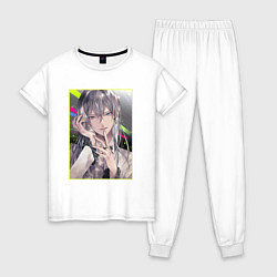 Пижама хлопковая женская Yukito Orikasa - Семёрка идолов, цвет: белый