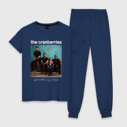 Пижама хлопковая женская The Cranberries rock, цвет: тёмно-синий