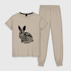 Женская пижама Rabbit in patterns