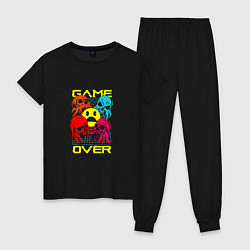 Женская пижама Game over inscription