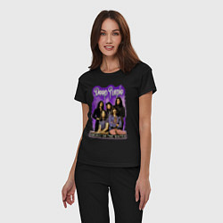 Пижама хлопковая женская Deep Purple rock, цвет: черный — фото 2