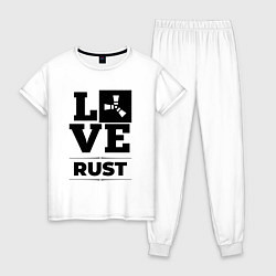Женская пижама Rust love classic
