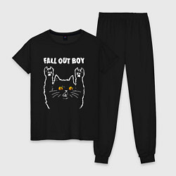 Женская пижама Fall Out Boy rock cat