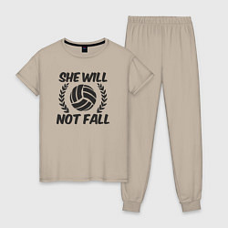 Женская пижама She will not fall