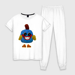 Пижама хлопковая женская Хагги Вагги Chicken - Chicken Gun, цвет: белый