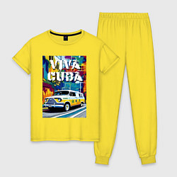 Женская пижама Viva Cuba - car - retro