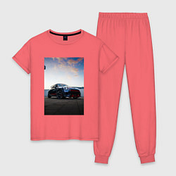 Женская пижама Авто на фоне неба