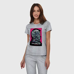 Пижама хлопковая женская Terminator 1, цвет: меланж — фото 2