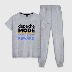 Пижама хлопковая женская Depeche Mode - Some Great Reward, цвет: меланж