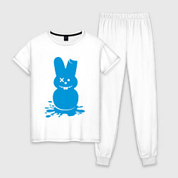 Пижама хлопковая женская Blue bunny, цвет: белый