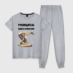 Женская пижама Руководитель нашего серпентария