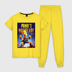Женская пижама Bart Simpson - punks not dead