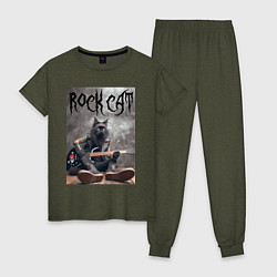 Женская пижама Rock cat - ai art