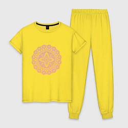 Женская пижама Сиренево-розовая мандала