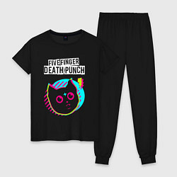 Женская пижама Five Finger Death Punch rock star cat