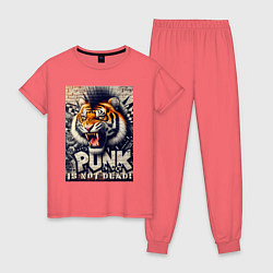 Женская пижама Cool tiger - punks not dead