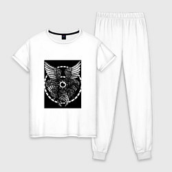 Пижама хлопковая женская Архангел, цвет: белый