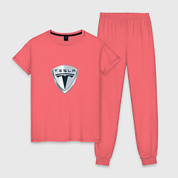 Женская пижама Tesla logo