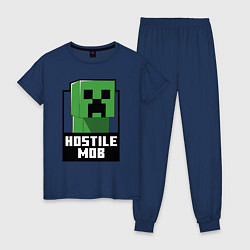 Женская пижама Minecraft hostile mob