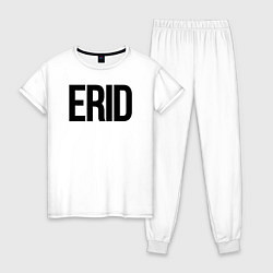 Пижама хлопковая женская Токен для рекламы - ERID, цвет: белый