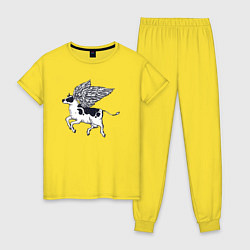 Женская пижама Крылатая корова