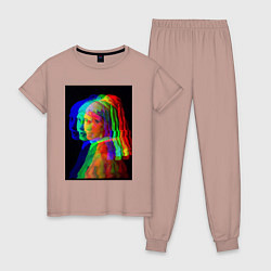 Женская пижама Девушка с жемчужной серёжкой с глюками