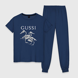 Женская пижама Gussi - два скелета гусей