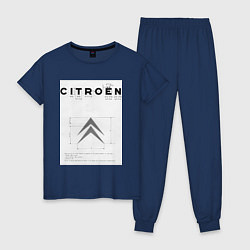 Женская пижама Citroen логотип
