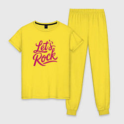 Женская пижама Lets rock Зажигаем