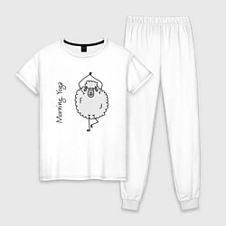 Женская пижама Йога овечка