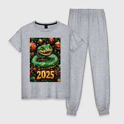 Женская пижама Новогодняя змейка НГ 2025